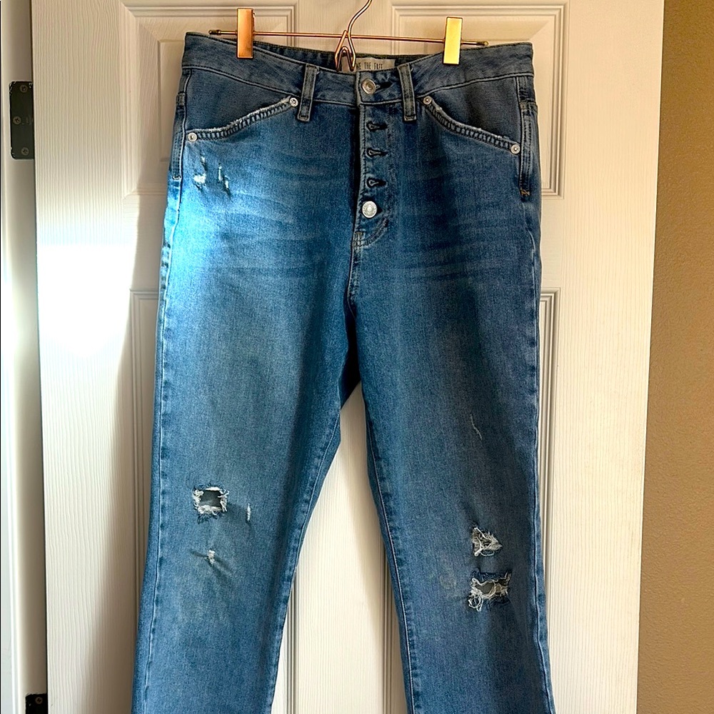 We The Free mid Rise Blue Jeans Distressed Casual